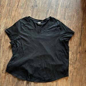 Black V-Neck T-Shirt